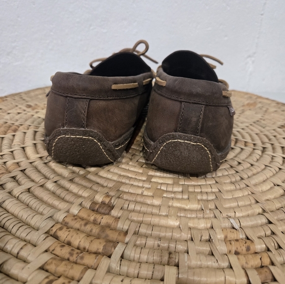 L.L. Bean Men\'s Dark Brown Leather Loafers Slippers main image 5